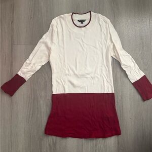 Two-Tone Long Sleeve Sweater